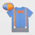 Children's Apparel Network Petitetoddler Boys' Blippi Short Sleeve T-shirt And Hat - Blue