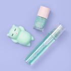 More Than Magic Lip & Nail Set With Squish Toy - Green - 3ct - More Than