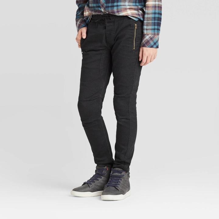 Boys' Super Skinny Moto Jeans - Art Class Black