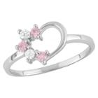 Tiara Kid's 1/10 Ct. T.w. Round-cut Cubic Zirconia Prong Set Ring In Sterling