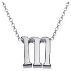 Target Women's Sterling Silver 'm' Initial Charm Pendant -