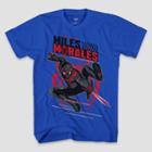 Boys' Marvel Miles Morales Short Sleeve Graphic T-shirt - Blue