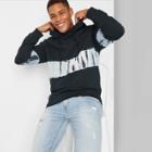 Men's Placed Tie-dye Hoodie - Original Use Black