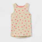 Toddler Girls' Floral Tank Top - Cat & Jack Tan