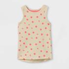 Toddler Girls' Floral Tank Top - Cat & Jack Tan