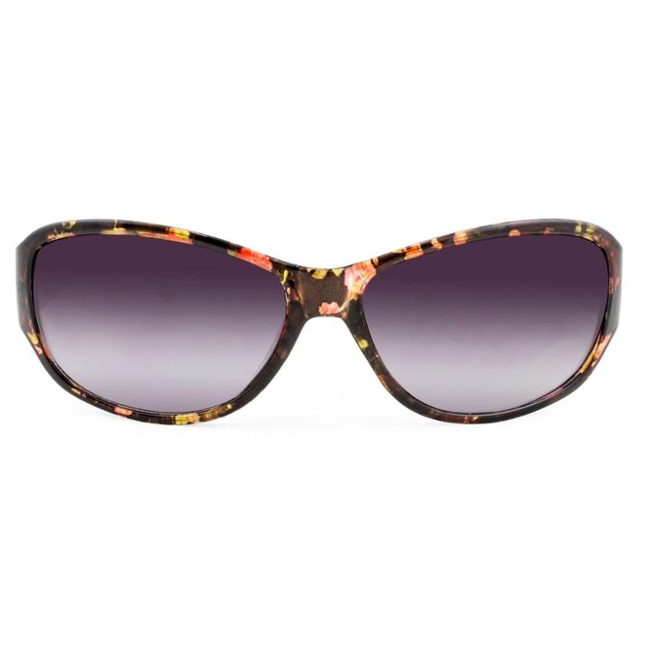 Target Women's Core Sunglasses With Smoke Lenses - Black/floral, Brown