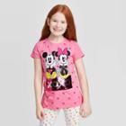 Petitegirls' Flip Sequin Short Sleeve Disney Minnie & Mickey Mouse T-shirt Xxl, Girl's, Pink