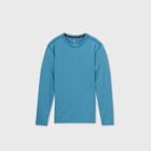 Men's Long Sleeve Performance T-shirt - All In Motion Teal