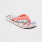Girls' Ava Slip-on Thong Sandals - Cat & Jack Coral