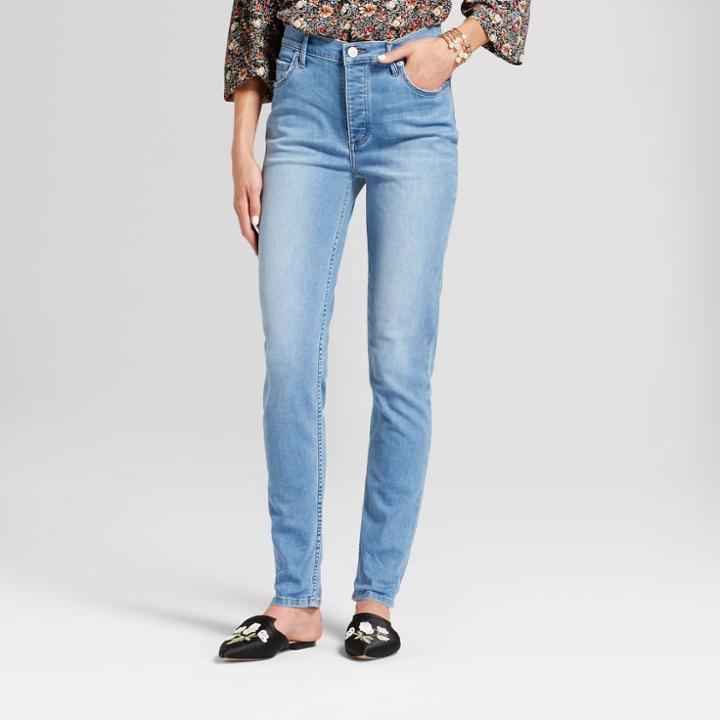 Women's High Rise Vintage Button Fly Jeans - Crafted By Lee Light Wash