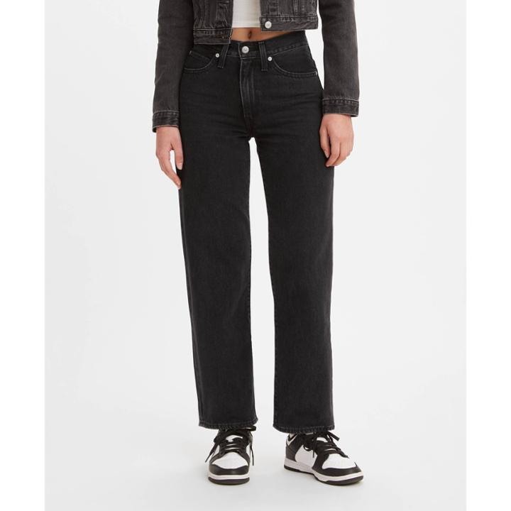 Levi's Women's Mid-rise '94 Baggy Straight Jeans - Black