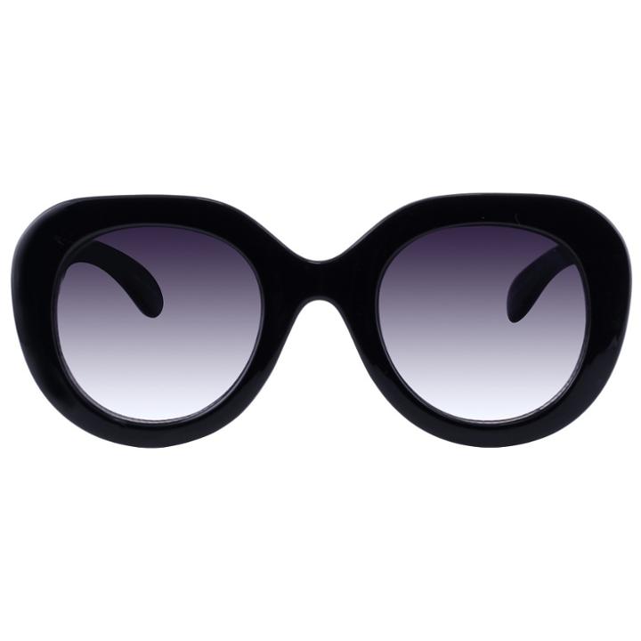 Women's Plastic Round Sunglasses - A New Day Black