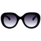Women's Plastic Round Sunglasses - A New Day Black