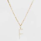 Sugarfix By Baublebar Pearl Initial F Pendant Necklace - Pearl, White
