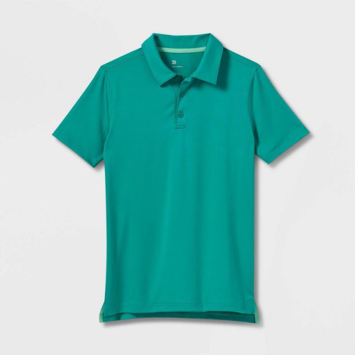 Boys' Golf Polo T-shirt - All In Motion Green