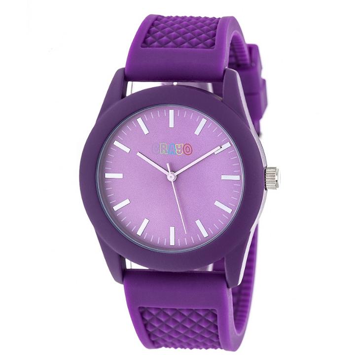 Target Women's Crayo Storm Quartz Strap Watch - Purple