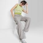 Women's Low-rise Straight Leg Cargo Pants - Wild Fable Dark Gray