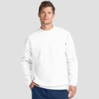 Hanes Men's Ecosmart Fleece Crew Neck Sweatshirt - White
