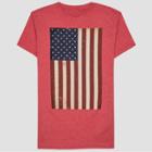 Well Worn Men's Americana Red Flag Short Sleeve Graphic T-shirt Red -