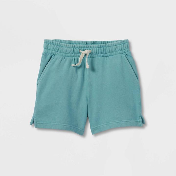 Kids' Shorter-length Shorts - Cat & Jack Green