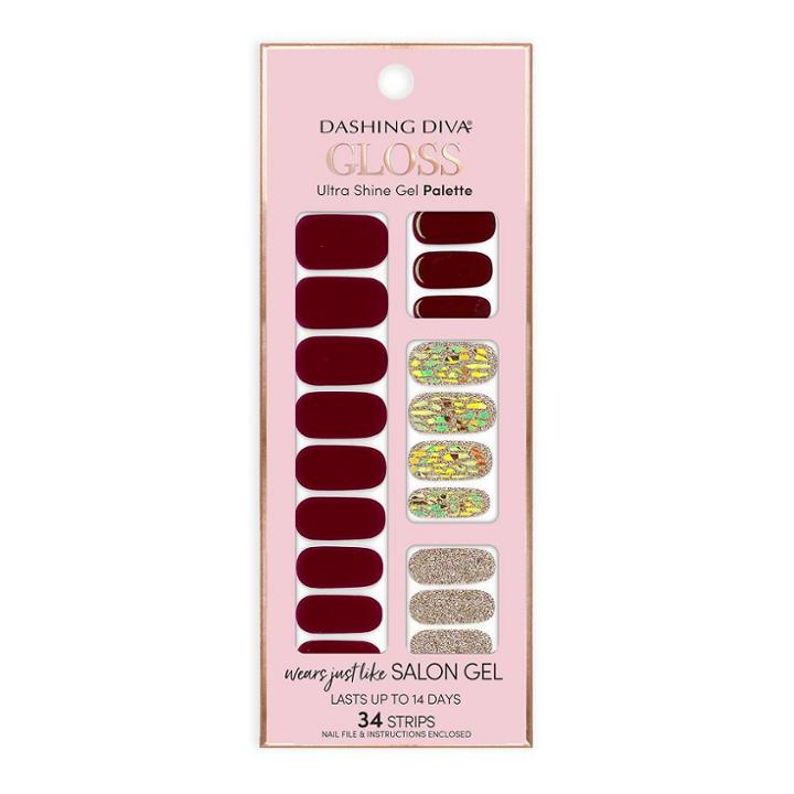 Dashing Diva Gloss False Nails Red-hot Chic Gs64 - 34 Strips, Adult Unisex