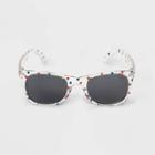 Girls' Polka Dots Sunglasses - Cat & Jack Clear/red