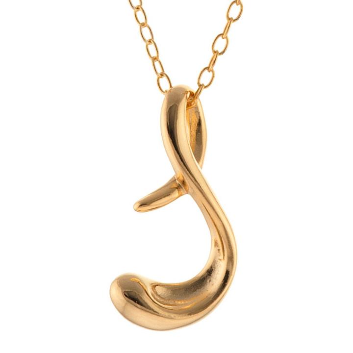 Target Women's Gold Plated Letter S Pendant - Gold
