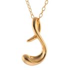 Target Women's Gold Plated Letter S Pendant - Gold