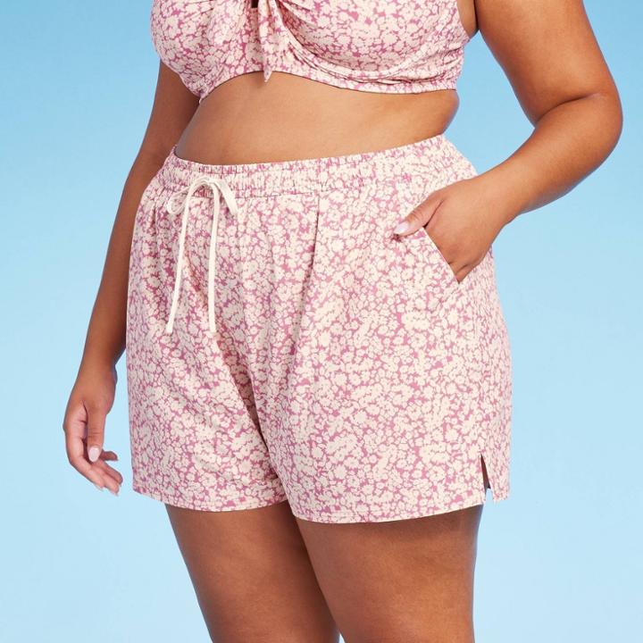 Kona Sol Women's Floral Print High-rise Board Shorts - Kona