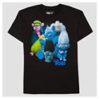 Boys' Trolls Character Group Graphic T-shirt - Black