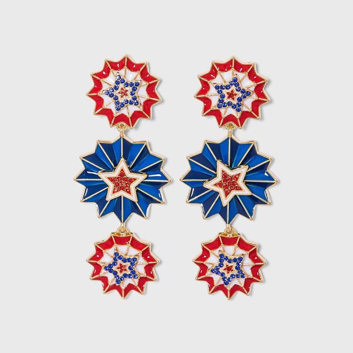 Sugarfix By Baublebar Drop Earrings - Red/white/blue
