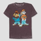 Men's Looney Tunes Old School Taz & Bugs Bunny Short Sleeve T-shirt - Out Of Plum