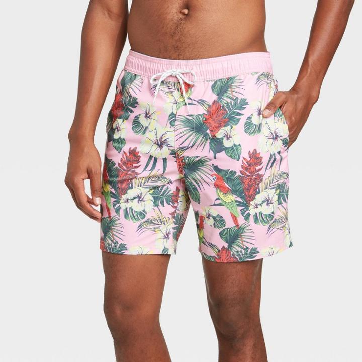 Men's 7 Exotic Gingers Swim Trunks - Goodfellow & Co Pink