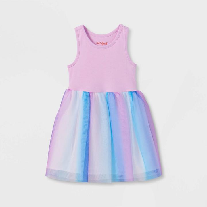 Toddler Girls' Colorblock Tutu Dress - Cat & Jack Purple