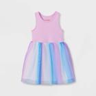 Toddler Girls' Colorblock Tutu Dress - Cat & Jack Purple