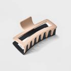 Jumbo Two-tone Claw Hair Clip - Universal Thread Black/white