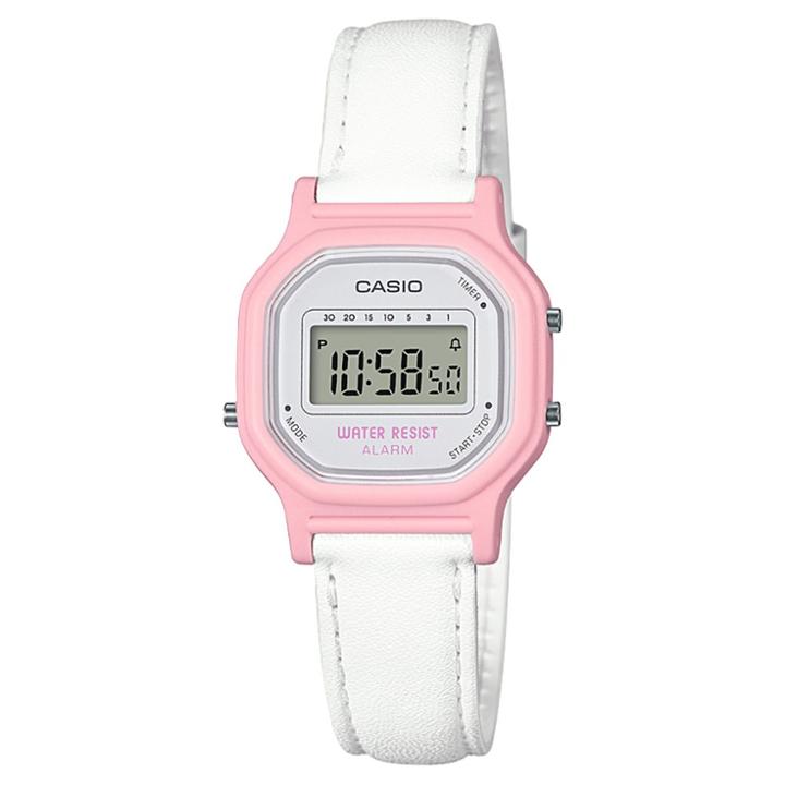 Women's Casio La11wl-4a Digital Watch - White/pink