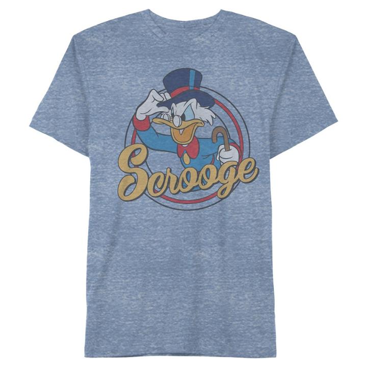 Disney Men's Scrooge Mcduck T-shirt Royal Snow
