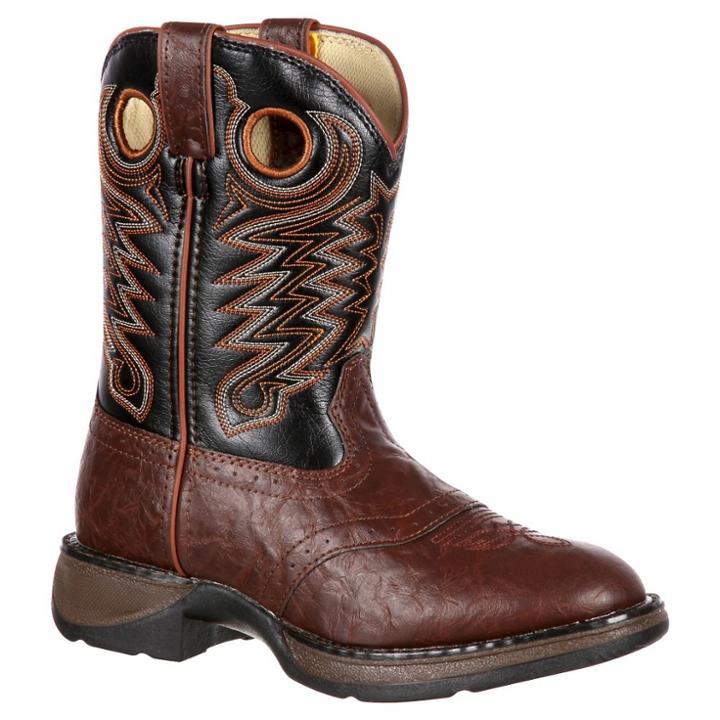 Boys' Durango Saddle Lil' Durango Cowboy Boots - Chestnut/black