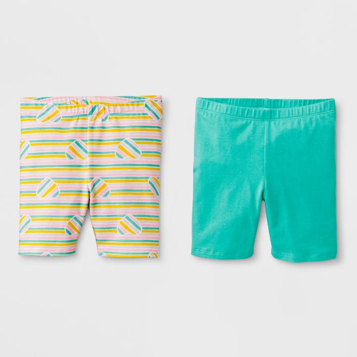 Toddler Girls' Trouser Shorts - Cat & Jack Mint Green 18m, Girl's, Blue