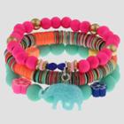 Girls' 3pc Sequins And Elephant Charm Bracelet Set - Cat & Jack,