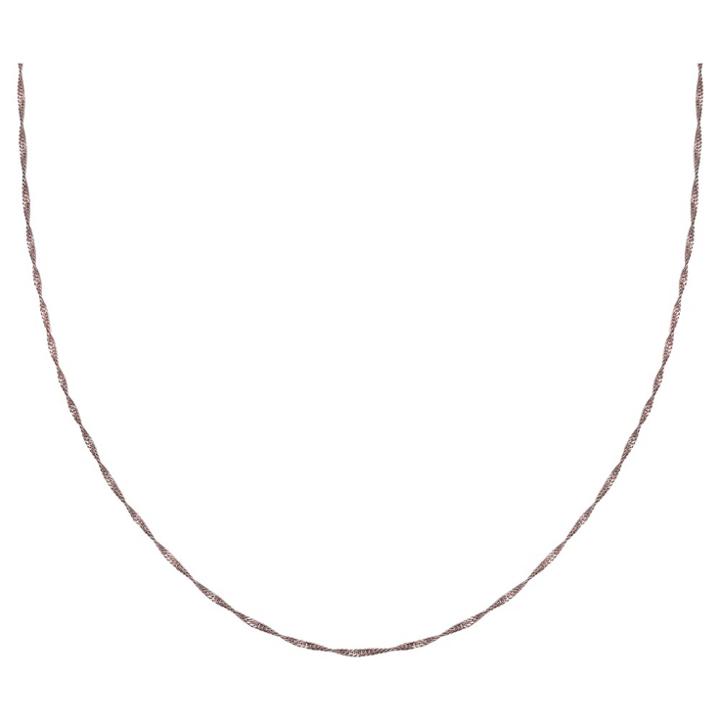 Distributed By Target Women's Singapore Chain In Rose Gold Over Sterling Silver - Rose