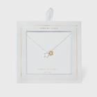 No Brand Sterling Silver Two-tone Open Stars Necklace - Gold/silver