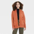 Women's Open-front Cardigan - A New Day Brown