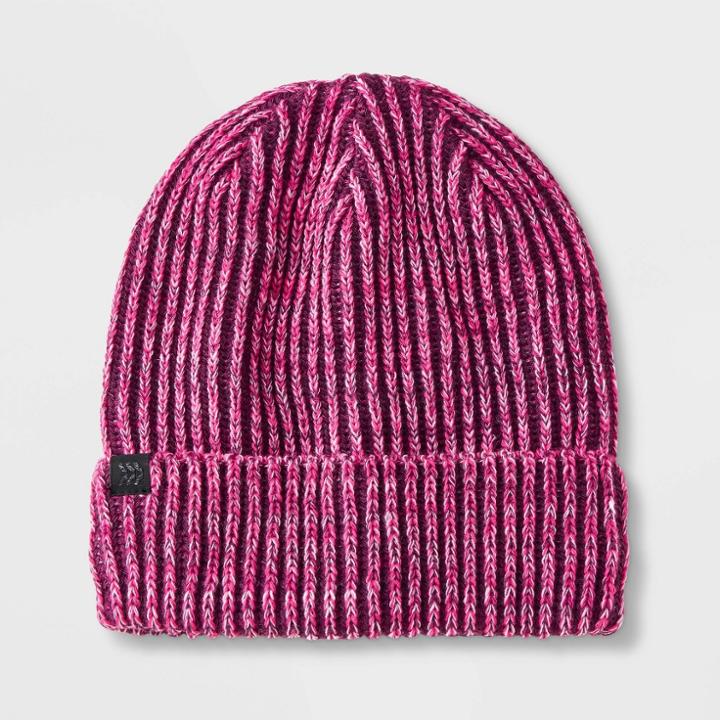 All In Motion Girls' Colorblock Cuffed Beanie - All In