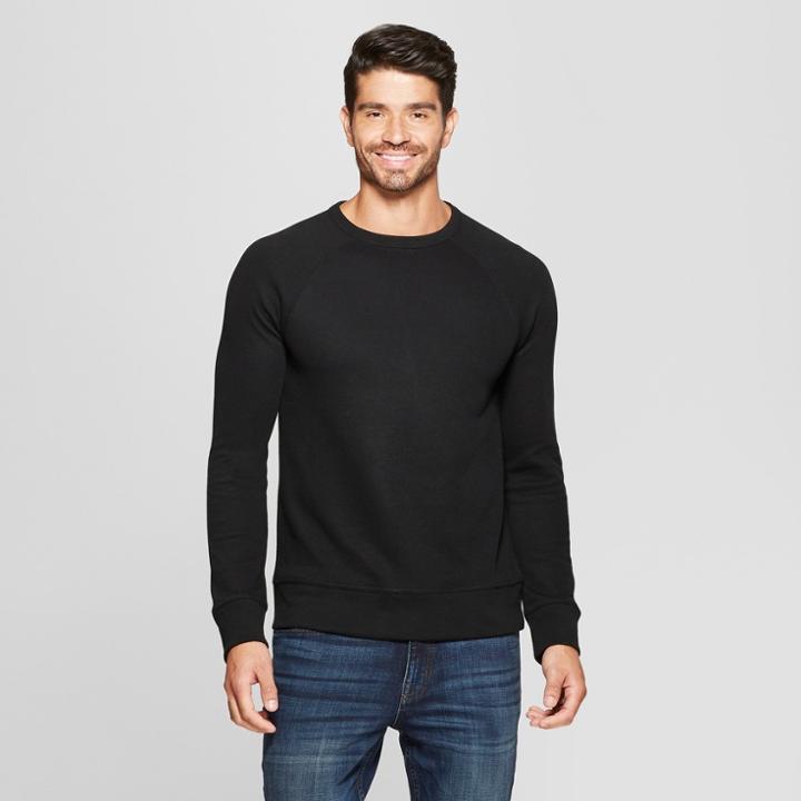 Men's Regular Fit Long Sleeve Waffle Thermal T-shirt - Goodfellow & Co Black