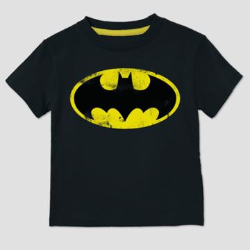 Extreme Concepts Toddler Boys' Dc Comics Batman Short Sleeve T-shirt - Black
