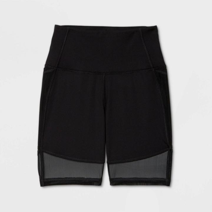 Women's Contour Curvy High-rise Bike Shorts 7 - All In Motion Black