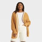 Women's Plus Size Open-front Cardigan - Universal Thread Yellow