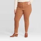 Women's Plus Size High-rise Skinny Jeans - Universal Thread Brown